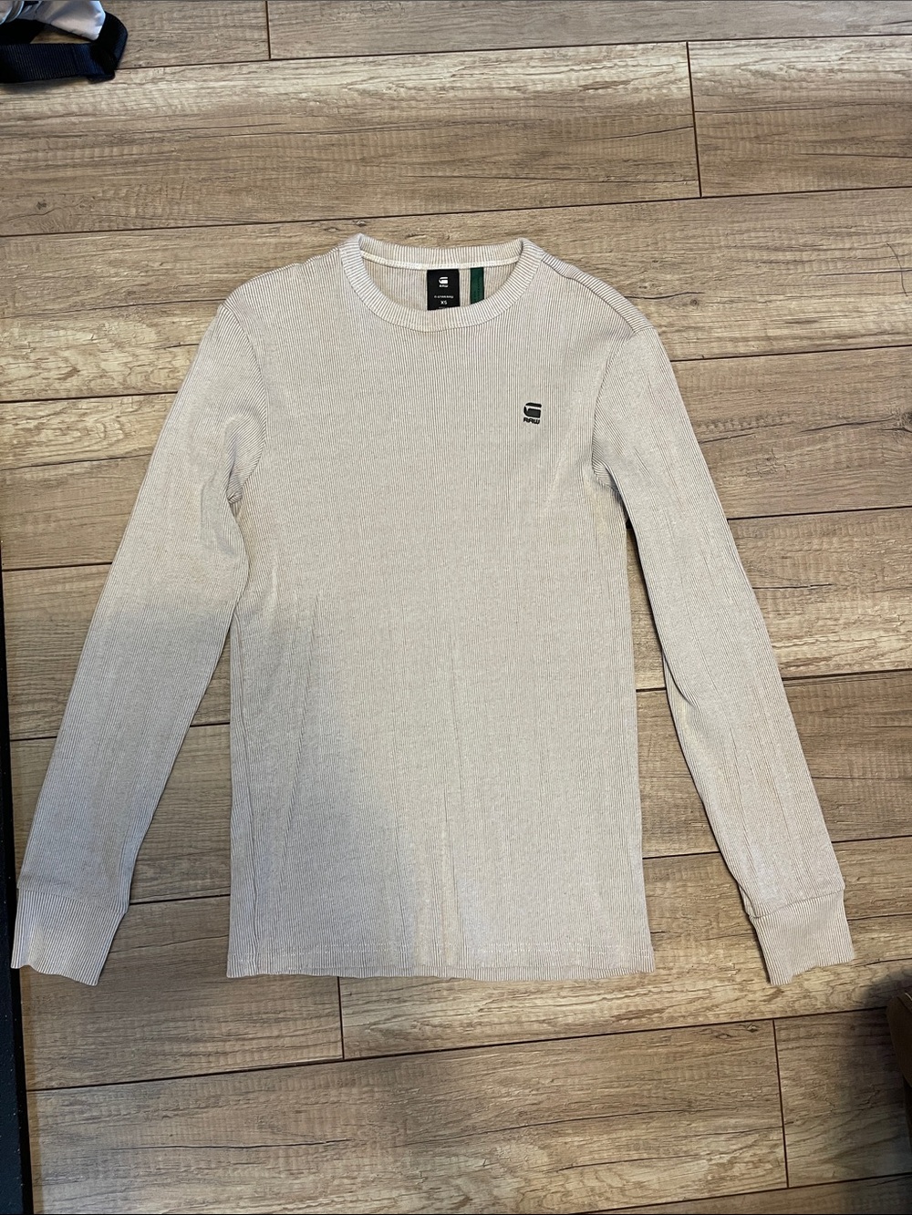 G-Star  Raw Light Gray Long Sleeve Crewneck Knit Shirt XS